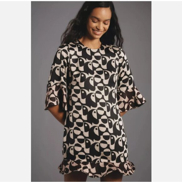 Brand New Farm Rio Geo Toucan Mini Dress - Picture 3 of 12